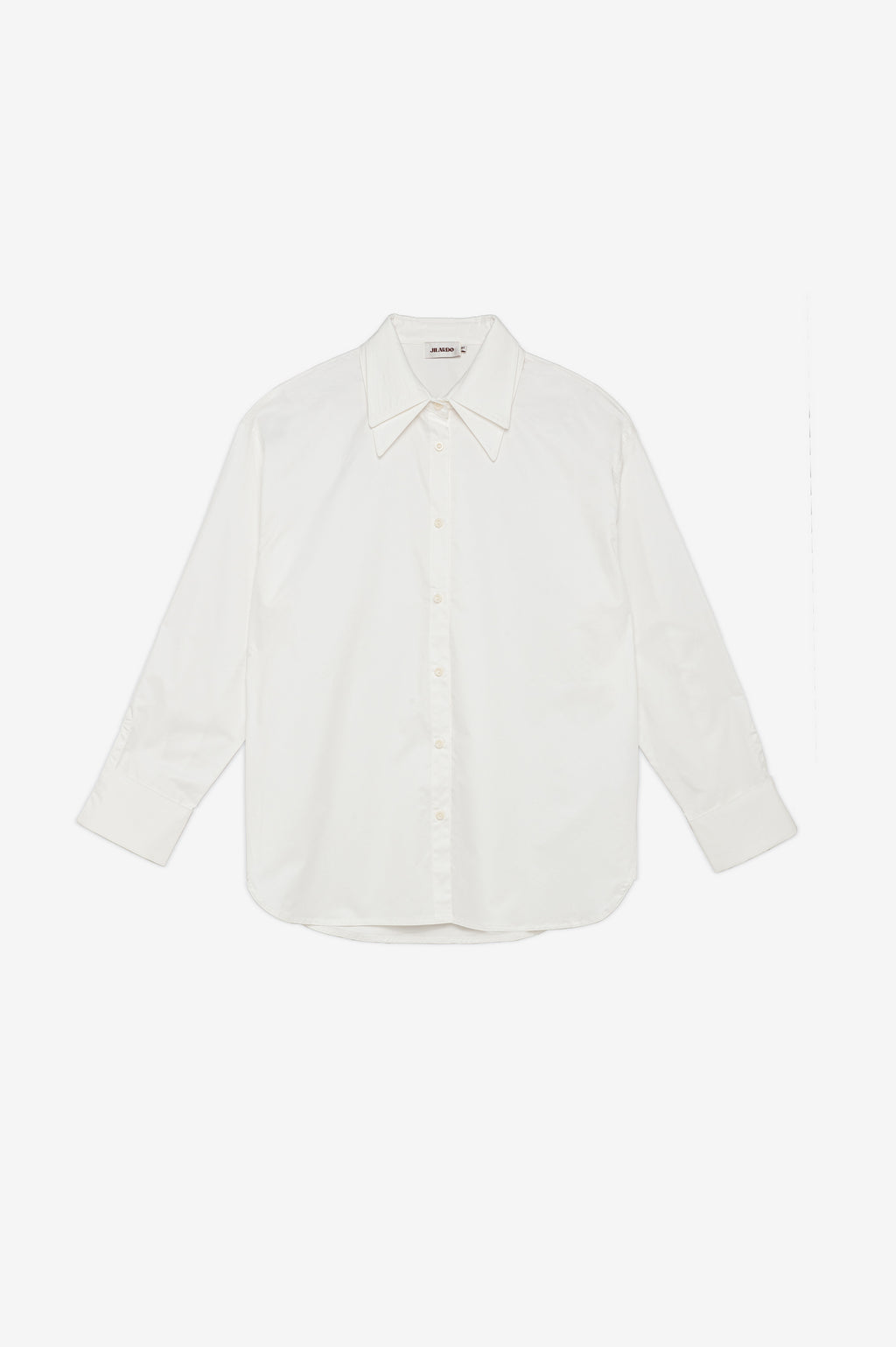 White button shirt with double collar