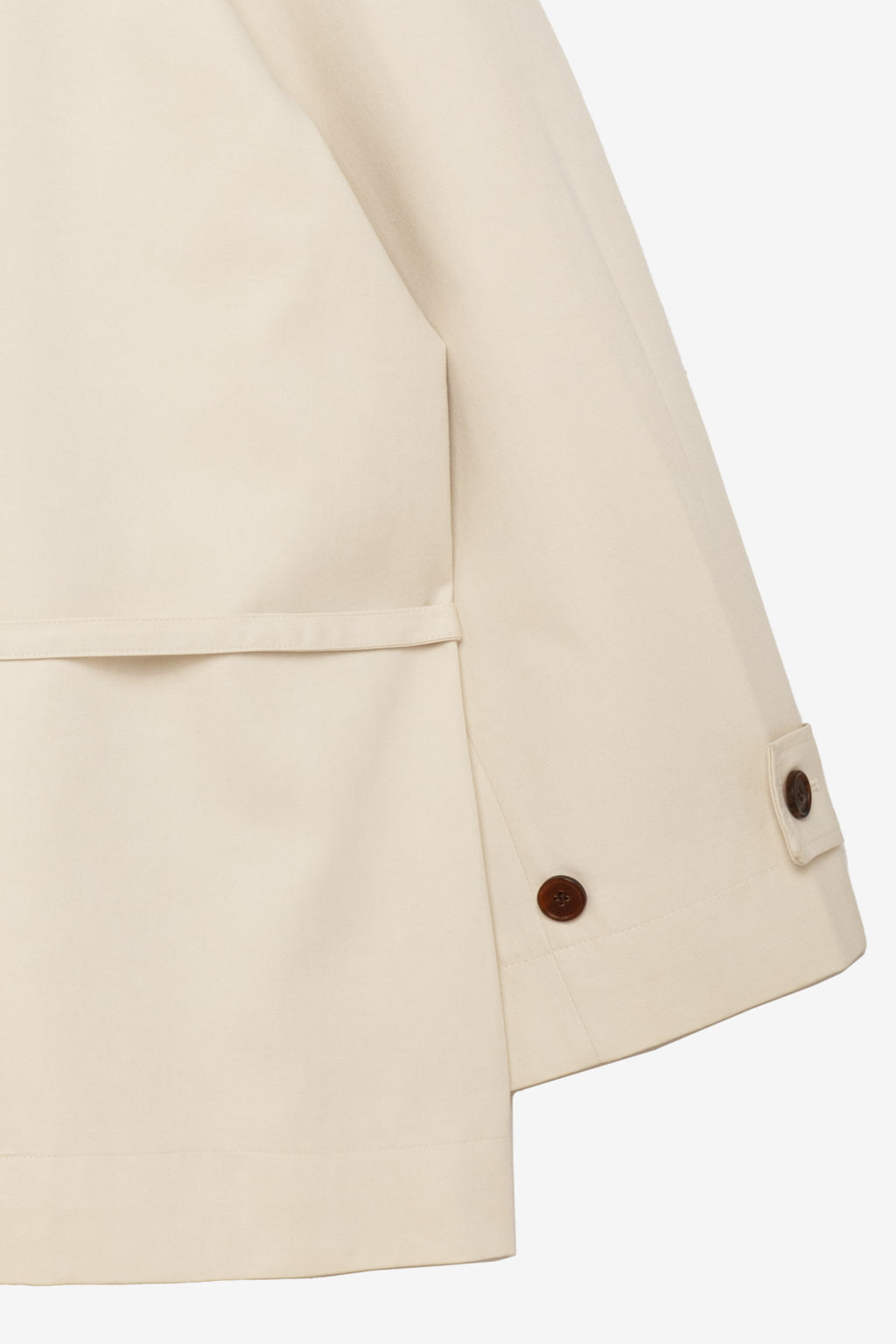 Cream trench coat
