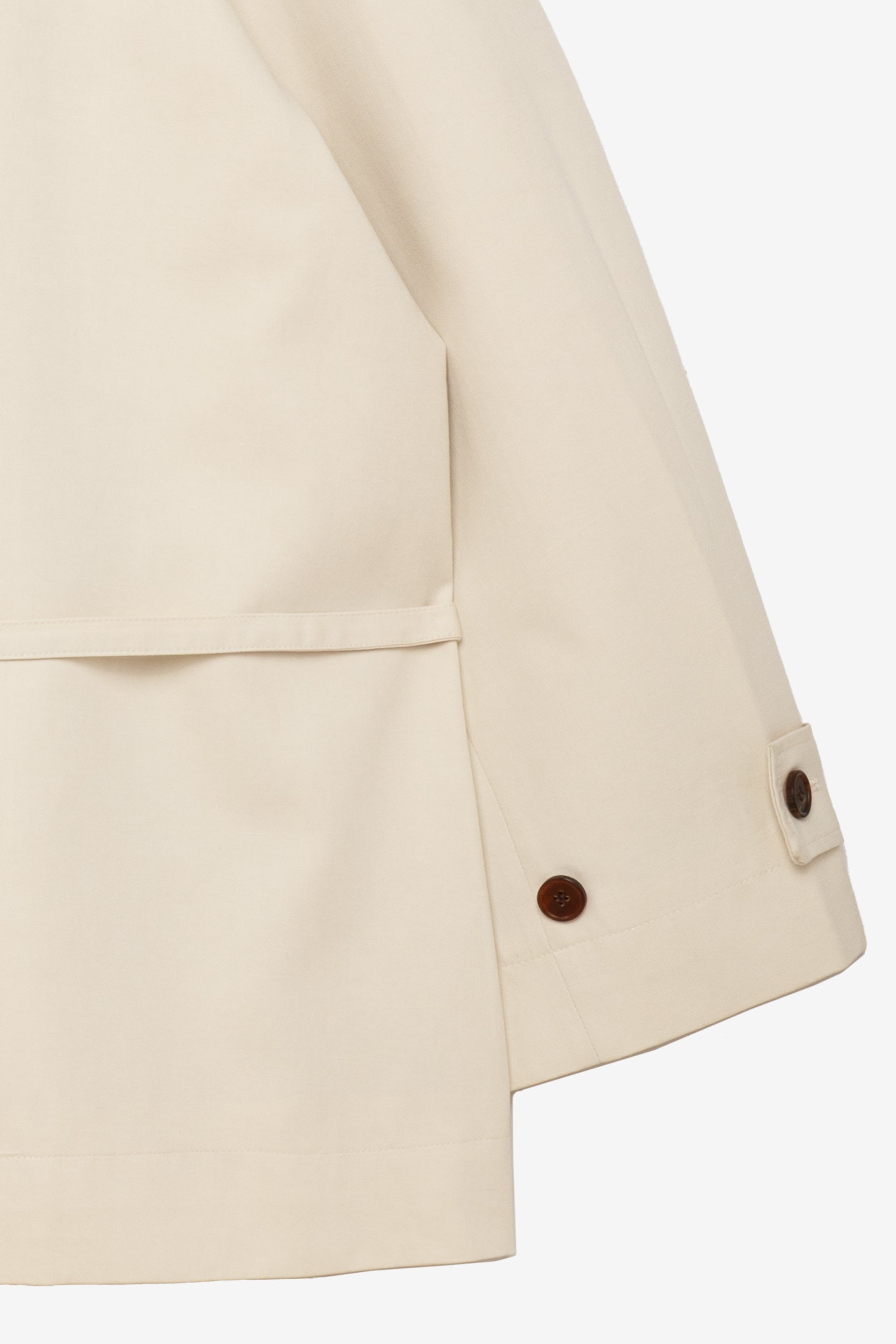 Cream trench coat