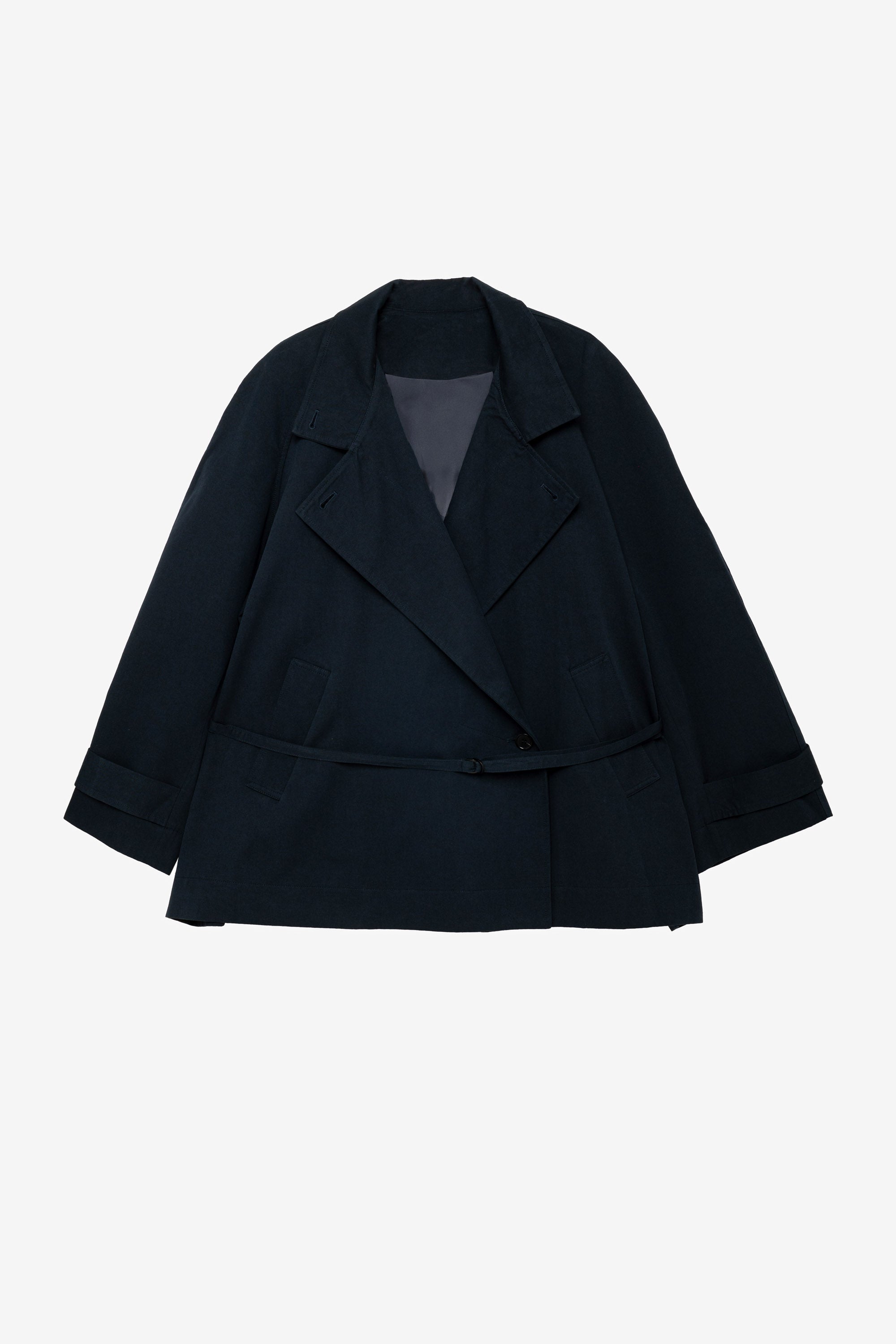 Navy trench coat