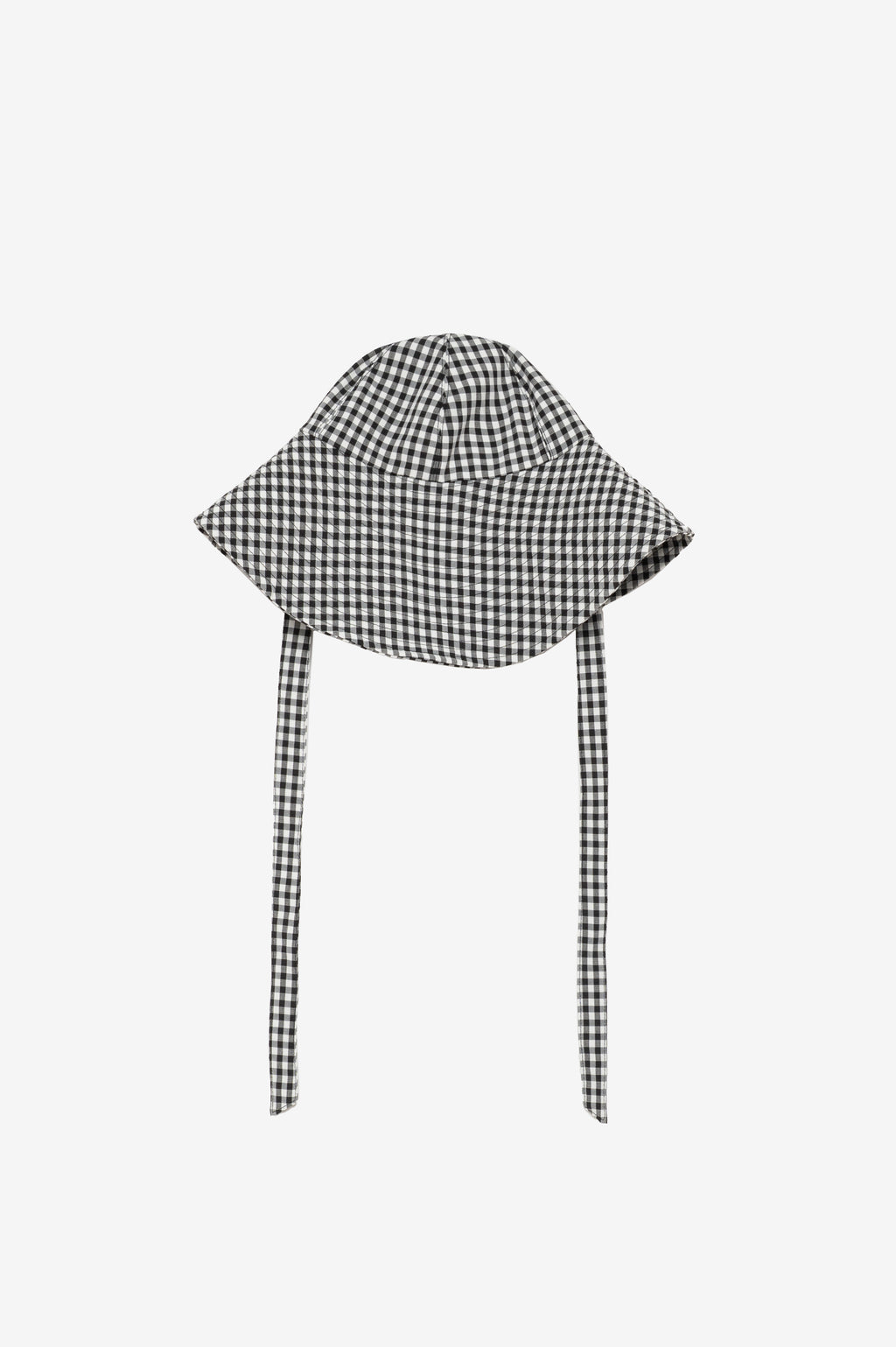 Black and white checkered women hat 