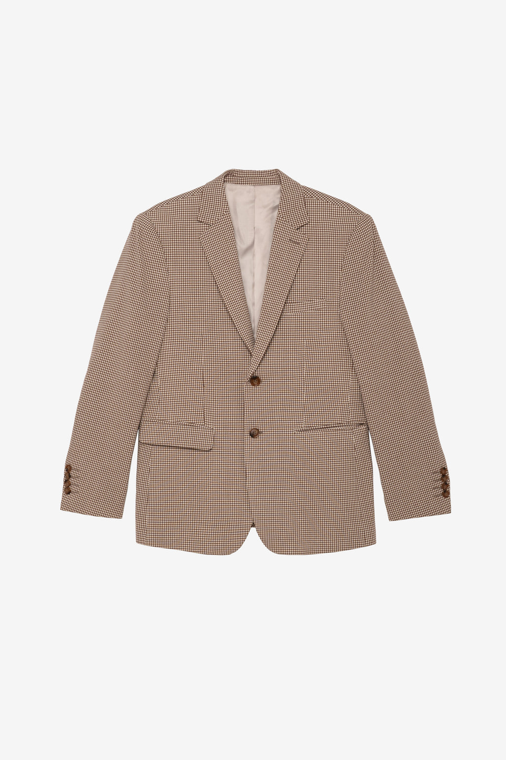 Brown checkered blazer