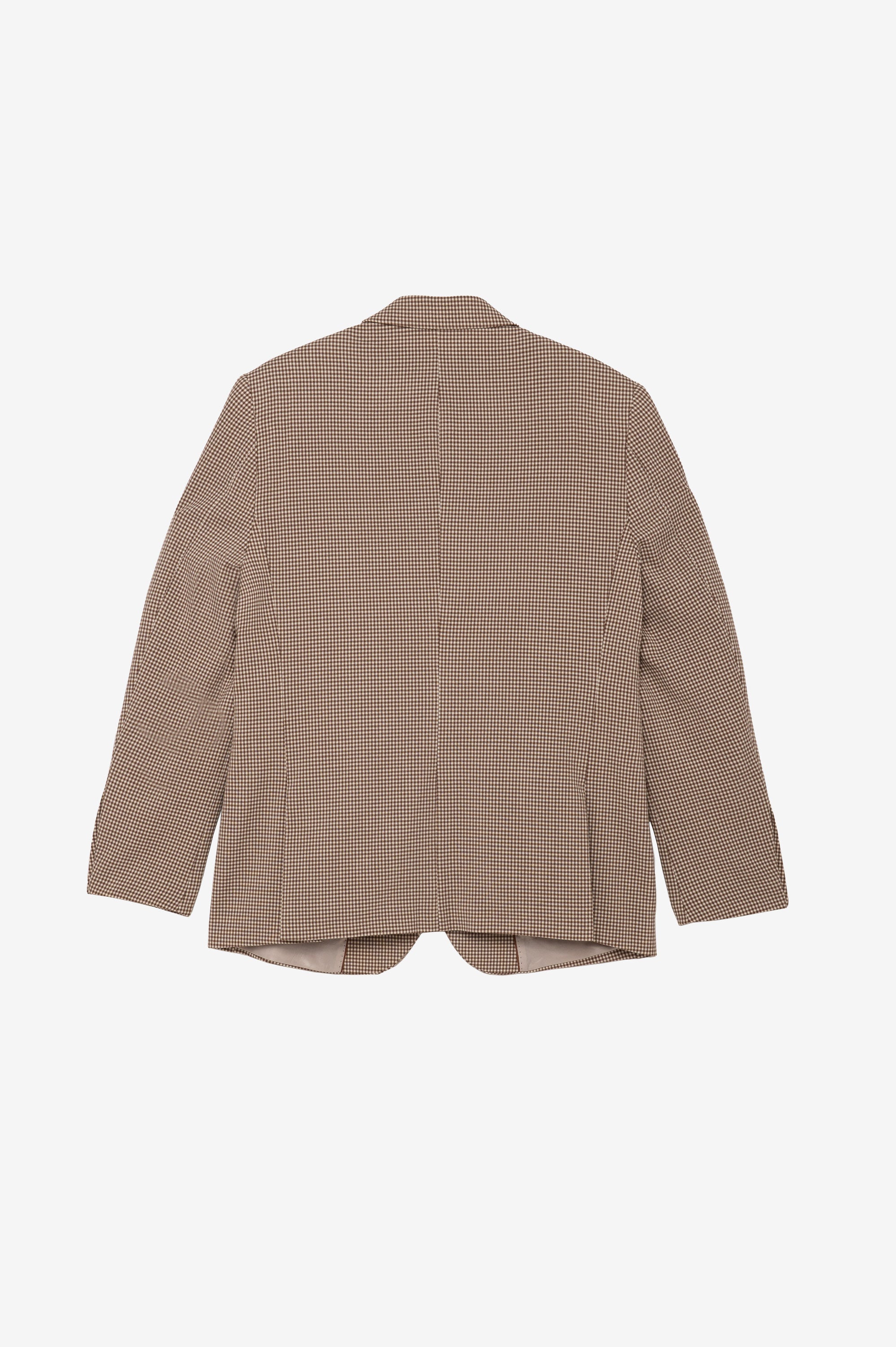 Brown checkered blazer