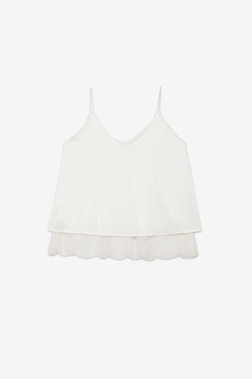 white lace  tank