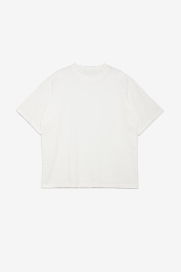 White t-shirt on