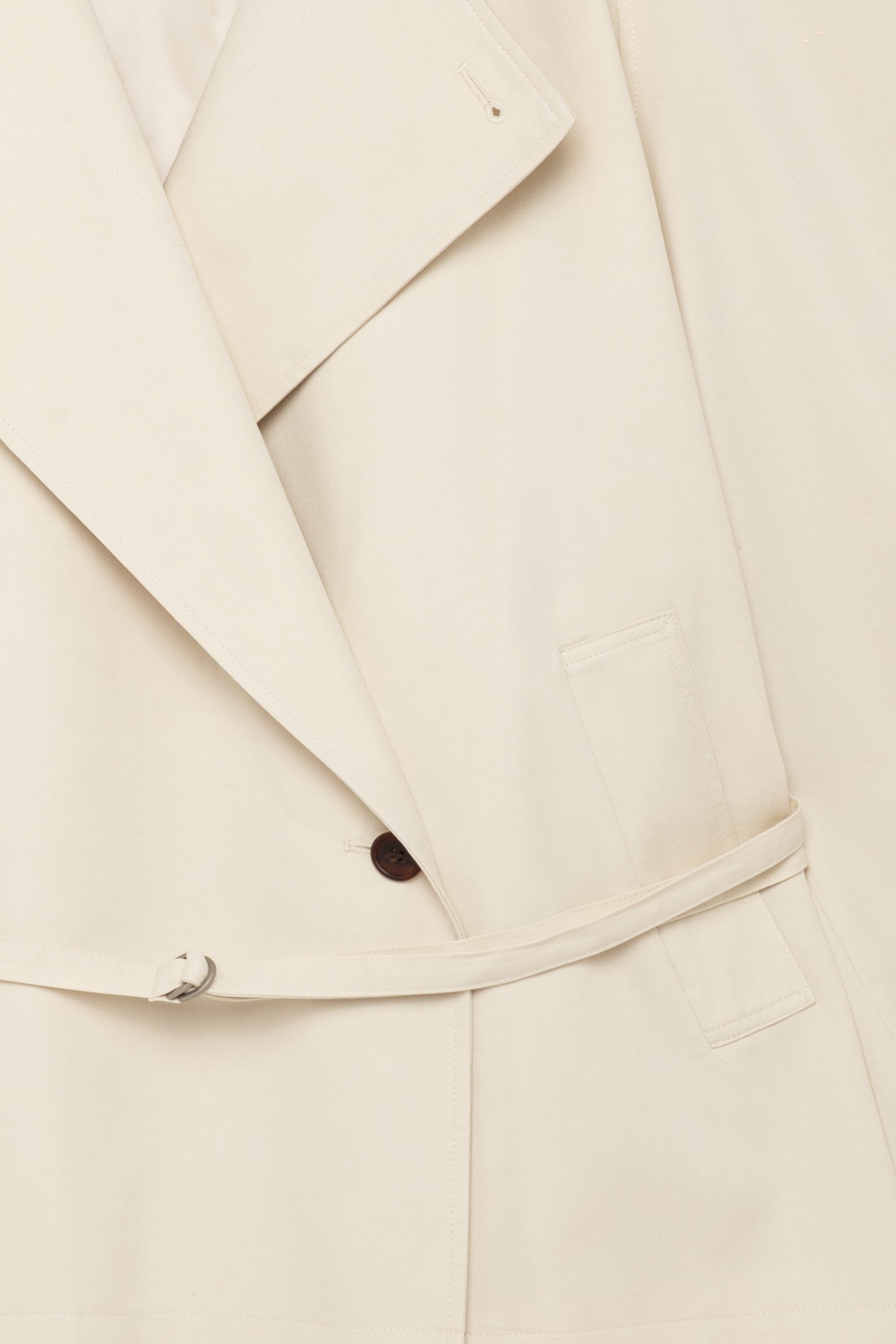 Cream trench coat