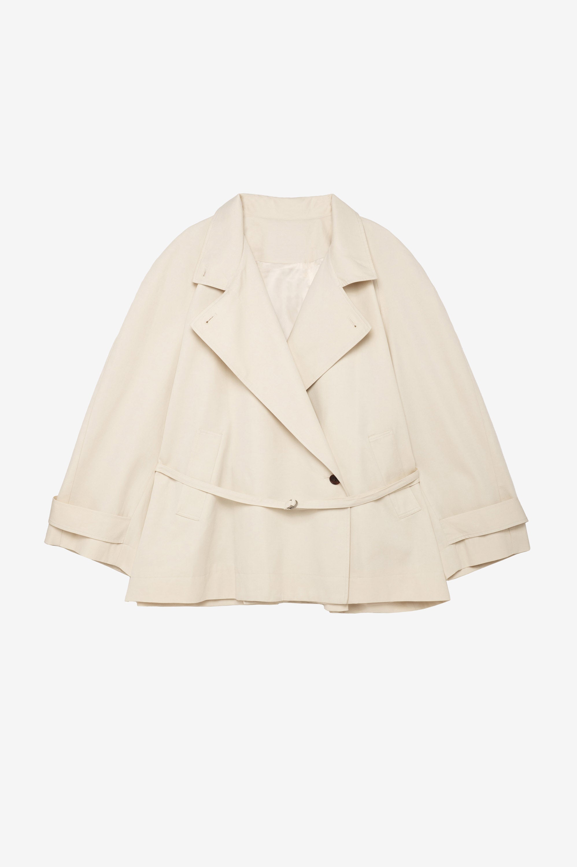 Cream trench coat